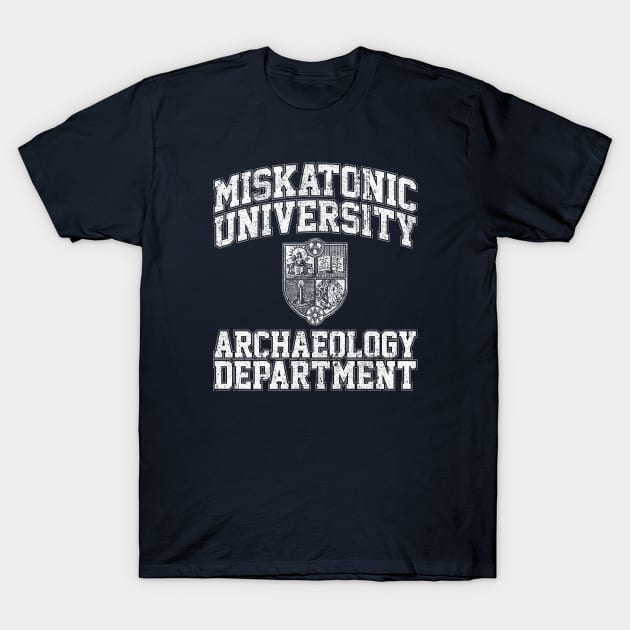 Miskatonic University Archaeology Department T-Shirt by huckblade